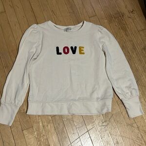NWT!! Loft “LOVE “ sweater